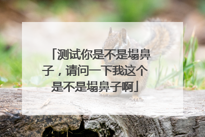 测试你是不是塌鼻子，请问一下我这个是不是塌鼻子啊