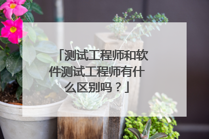 测试工程师和软件测试工程师有什么区别吗？