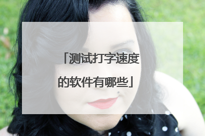 测试打字速度的软件有哪些