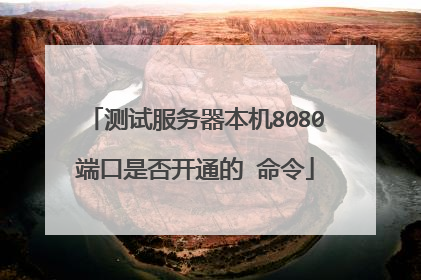 测试服务器本机8080端口是否开通的 命令