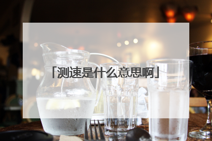 测速是什么意思啊