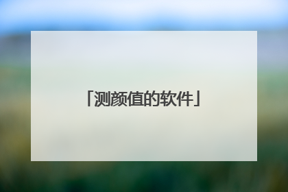 测颜值的软件