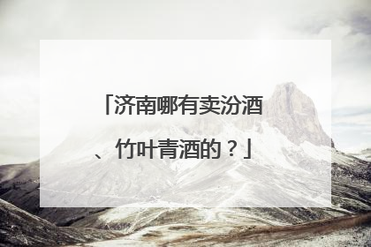 济南哪有卖汾酒、竹叶青酒的?