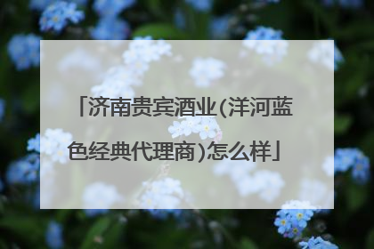 济南贵宾酒业(洋河蓝色经典代理商)怎么样