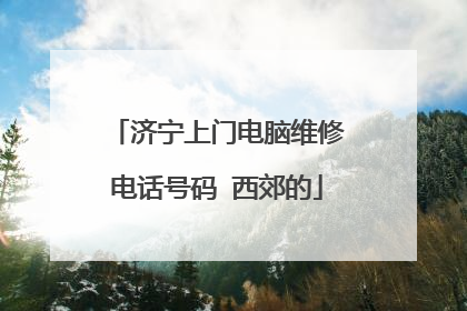 济宁上门电脑维修电话号码 西郊的