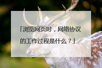 浏览网页时,网络协议的工作过程是什么?