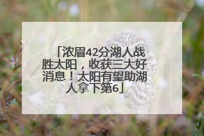 浓眉42分湖人战胜太阳，收获三大好消息！太阳有望助湖人拿下第6