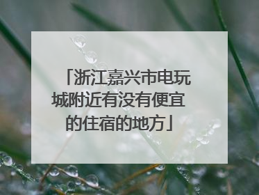浙江嘉兴市电玩城附近有没有便宜的住宿的地方