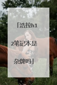 浩拉h12笔记本是杂牌吗