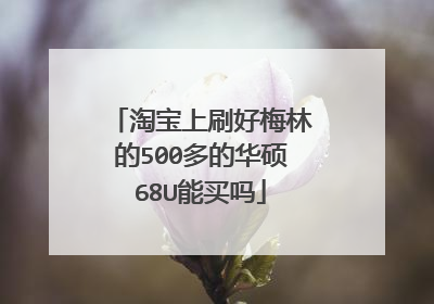 淘宝上刷好梅林的500多的华硕68U能买吗