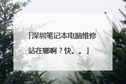 深圳笔记本电脑维修站在哪啊？快。。