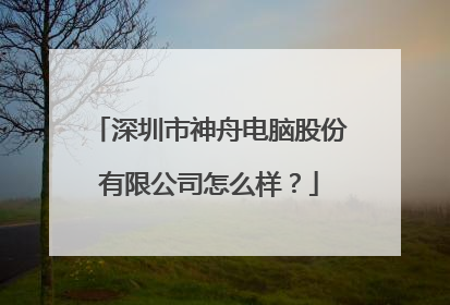 深圳市神舟电脑股份有限公司怎么样?