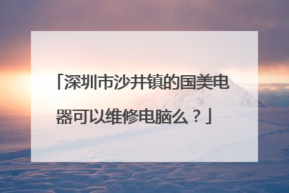 深圳市沙井镇的国美电器可以维修电脑么？