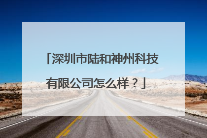 深圳市陆和神州科技有限公司怎么样?