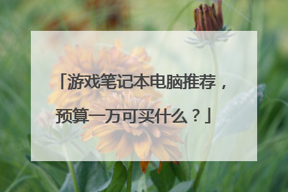 游戏笔记本电脑推荐，预算一万可买什么？