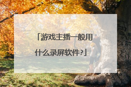 游戏主播一般用什么录屏软件?