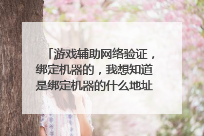 游戏辅助网络验证，绑定机器的，我想知道是绑定机器的什么地址？网卡？还是机器码，有办法破吗