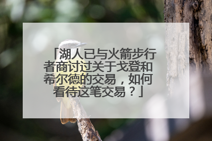 湖人已与火箭步行者商讨过关于戈登和希尔德的交易，如何看待这笔交易？