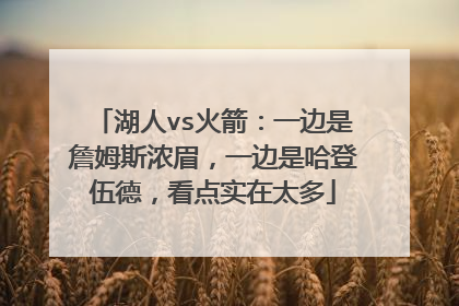 湖人vs火箭：一边是詹姆斯浓眉，一边是哈登伍德，看点实在太多