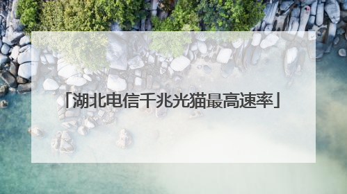 湖北电信千兆光猫最高速率