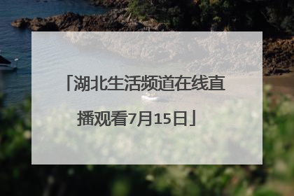 湖北生活频道在线直播观看7月15日