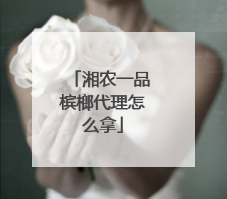 湘农一品槟榔代理怎么拿