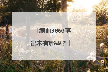 满血3060笔记本有哪些?