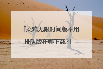 菜鸡无限时间版不用排队版在哪下载?