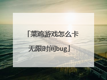 菜鸡游戏怎么卡无限时间bug