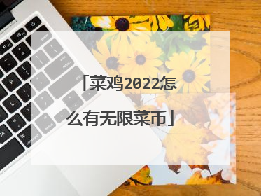 菜鸡2022怎么有无限菜币