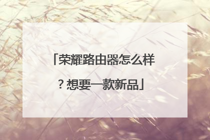 荣耀路由器怎么样？想要一款新品