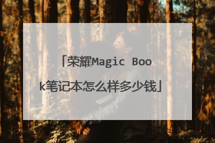 荣耀Magic Book笔记本怎么样多少钱