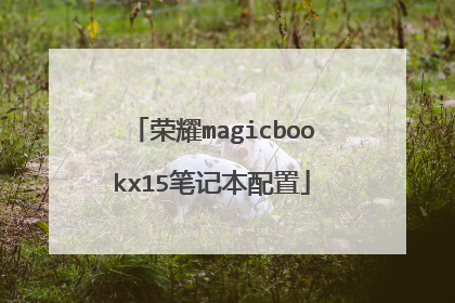 荣耀magicbookx15笔记本配置