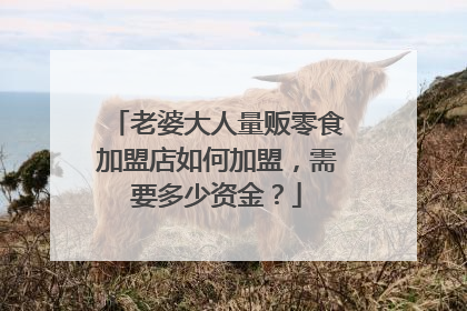 老婆大人量贩零食加盟店如何加盟,需要多少资金?