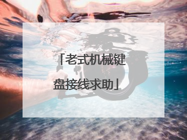 老式机械键盘接线求助