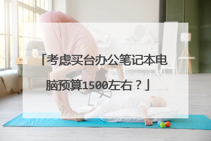 考虑买台办公笔记本电脑预算1500左右?