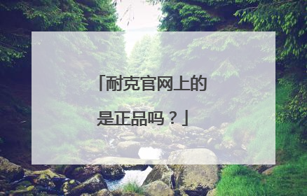 耐克官网上的是正品吗？