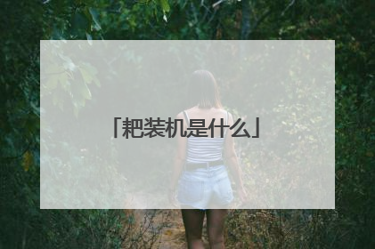 耙装机是什么