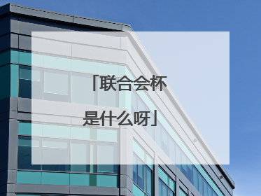 联合会杯是什么呀