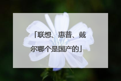 联想、惠普、戴尔哪个是国产的