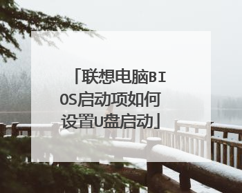 联想电脑BIOS启动项如何设置U盘启动