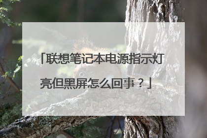 联想笔记本电源指示灯亮但黑屏怎么回事?