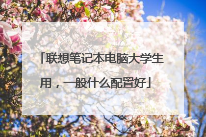 联想笔记本电脑大学生用,一般什么配置好
