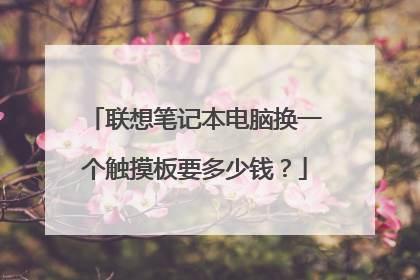 联想笔记本电脑换一个触摸板要多少钱？