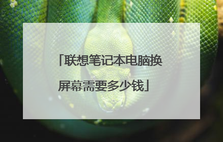 联想笔记本电脑换屏幕需要多少钱