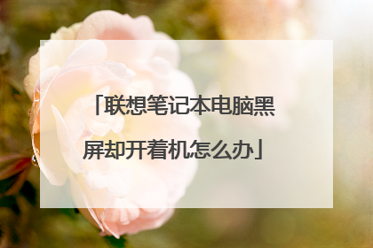联想笔记本电脑黑屏却开着机怎么办