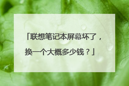 联想笔记本屏幕坏了，换一个大概多少钱？