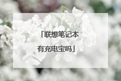 联想笔记本有充电宝吗