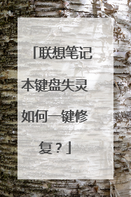 联想笔记本键盘失灵如何一键修复？
