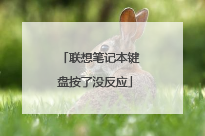 联想笔记本键盘按了没反应